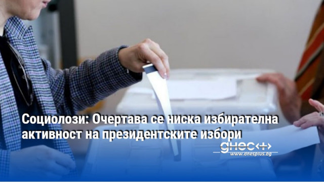 Социолози: Очертава се ниска избирателна активност на президентските избори