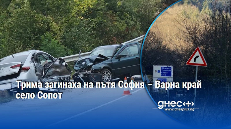 Трима загинаха на пътя София – Варна край село Сопот
