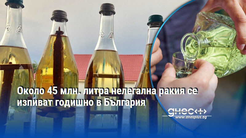 Около 45 млн. литра нелегална ракия се изпиват годишно в България