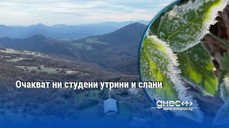 Очакват ни студени утрини и слани