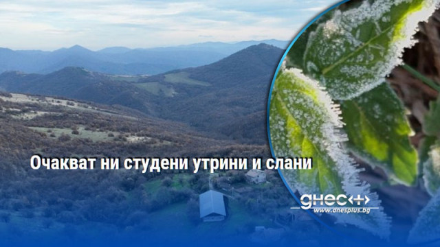 Очакват ни студени утрини и слани