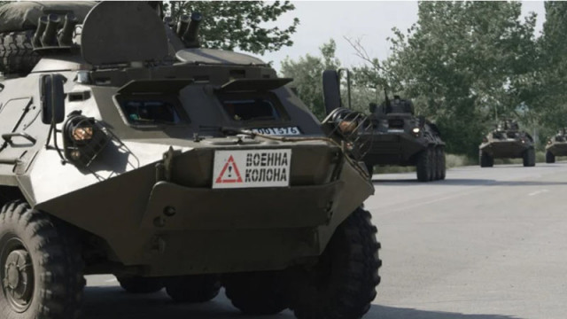 Военна техника на Сухопътните войски преминава по пътищата у нас
