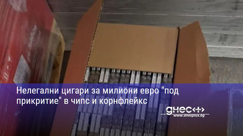 Нелегални цигари за милиони евро "под прикритие" в чипс и корнфлейкс