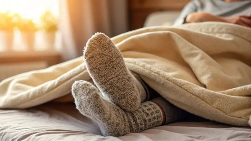 Спането с чорапи може да улесни заспиването и да подобри съня