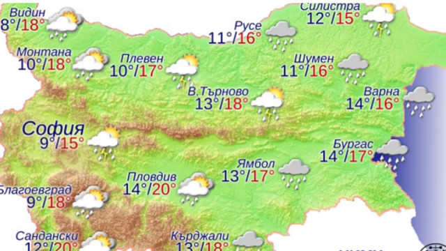 Времето във Варна в петък