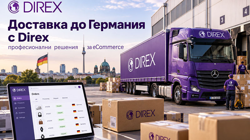 Доставка до Германия с Direx – професионални решения за eCommerce