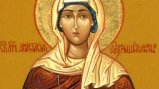 На 29 октомври православната църква почита света преподобномъченица Анастасия Римлянка