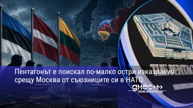Пентагонът е поискал по-малко остри изказвания срещу Москва от съюзниците си в НАТО