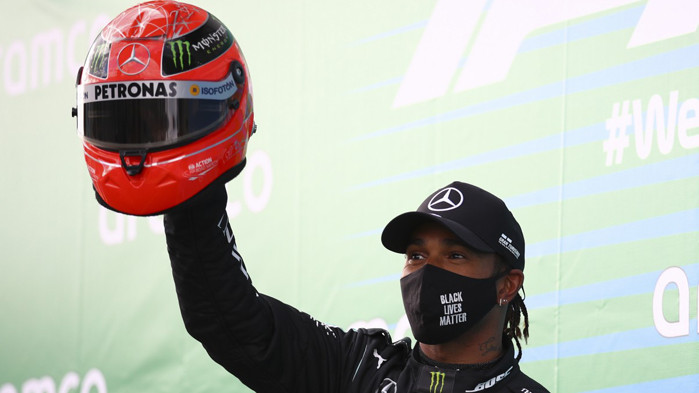 Хамилтън изравни рекорда на Шумахер за победи във Формула 1