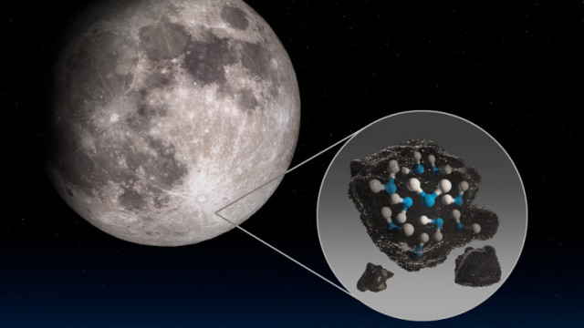NASA: И на светлата страна на Луната има вода