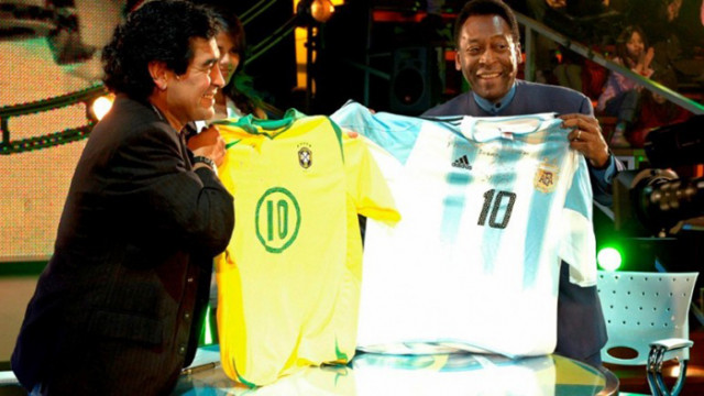 Пеле към Марадона: Приятелю, един ден в Рая ще играем за един отбор!