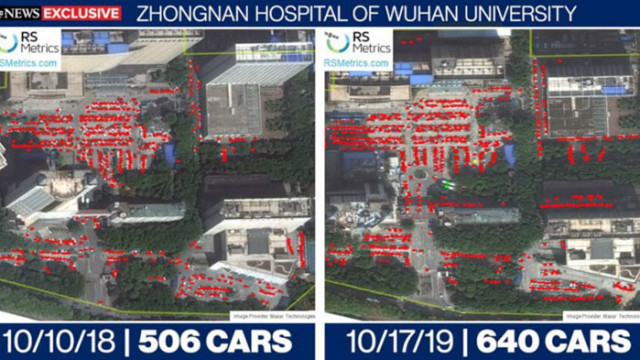 Сателитни снимки показват, че коронавирусът връхлетял Китай по-рано