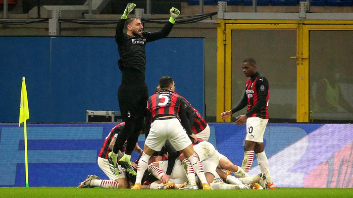 Милан остана на върха след късен гол срещу Лацио