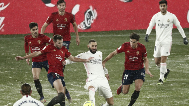 Реал не успя да победи Осасуна на тежкия терен в Памплона