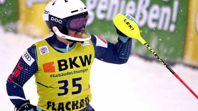 Алберт Попов с 16-о място на слалома във Флахау, Басино триумфира в Кранска Гора