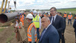 Борисов и Вучич увековечени на фона на "Балкански поток"