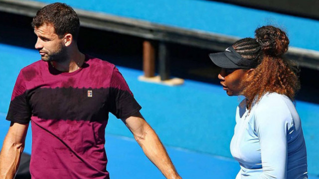 Григор и Серина отново заедно на корта