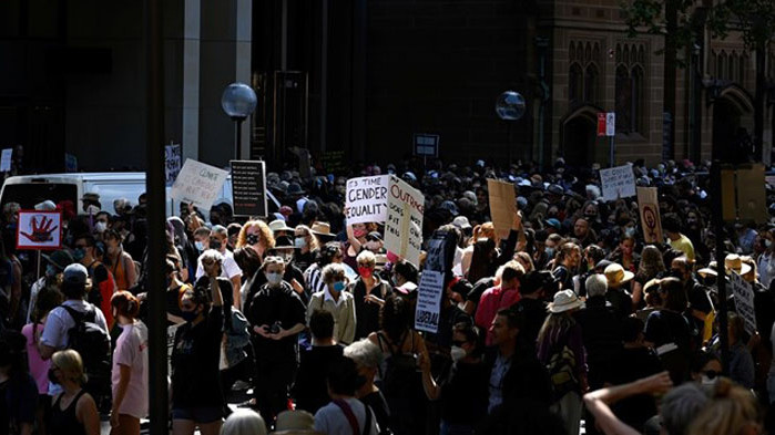 Протести срещу насилието над жени в Австралия