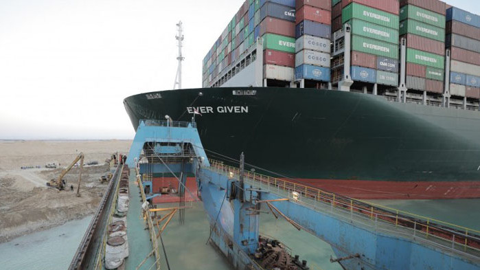 Блокирането на Суецкия канал доведе до огромни търговски загуби Гигантският