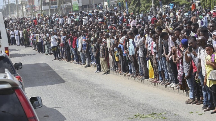 На стадион в най-големия град на Танзания, Дар ес Салам,