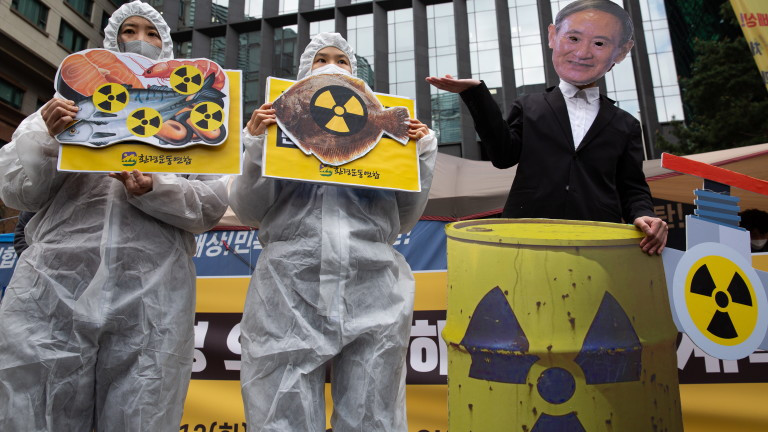 Китай и Южна Корея негодуват от Япония за изхвърлянето на водата от Фукушима в морето