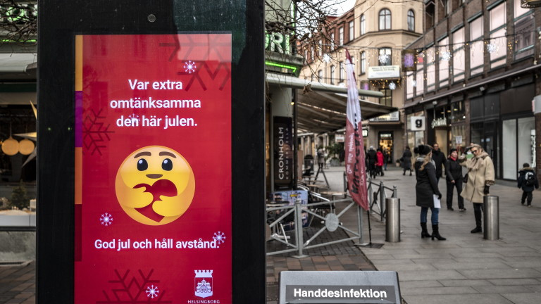 През последната седмица Швеция отчита най-големия брой случаи на коронавирус в