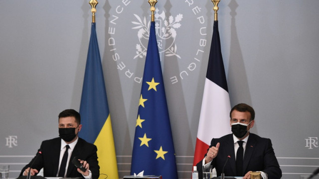 Лидерите на Франция Германия и Украйна призоваха Русия да изтегли войските