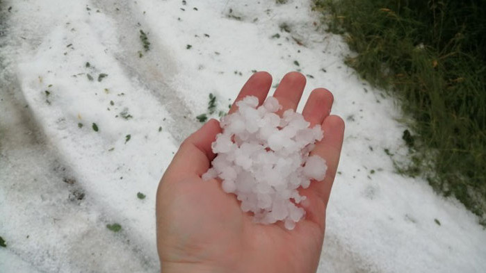 Вчера силни градушки паднаха над Северозападна и части от Централна