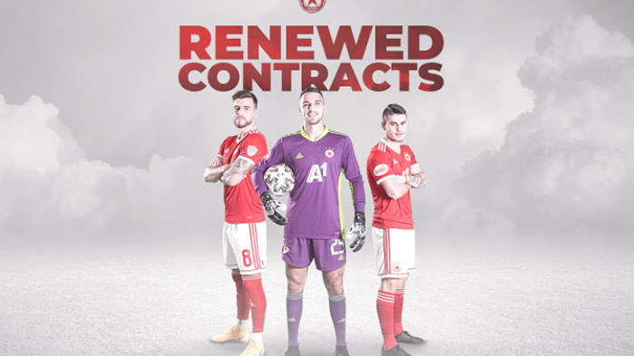 ЦСКА удължи договорите на трима футболисти