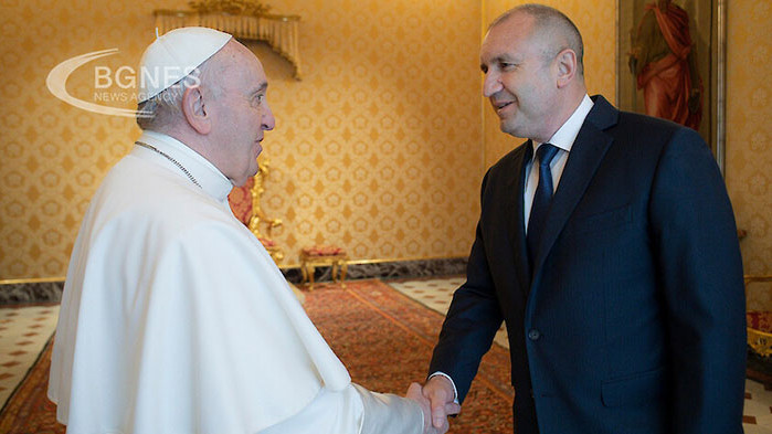 Папа Франциск отправи пожелание към българския народ за здраве и духовен напредък