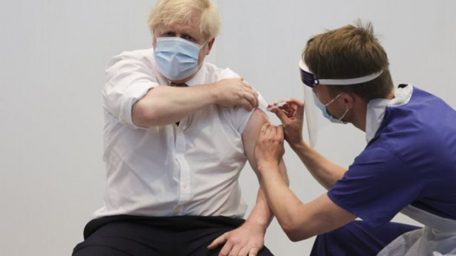 Британският премиер Борис Джонсън получи втората доза от ваксината на AstraZeneca Това съобщи