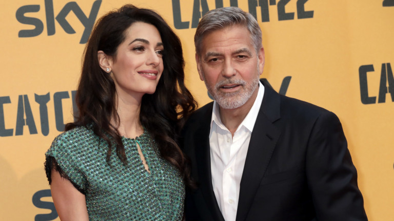 Джордж Клуни и Амал Клуни с двоен празник