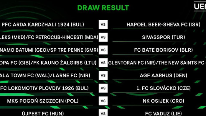 Днес бе изтеглен жребият в централата на УЕФА в Нион.