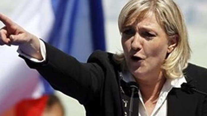Марин Льо Пен очаквано бе преизбрана днес за лидер на