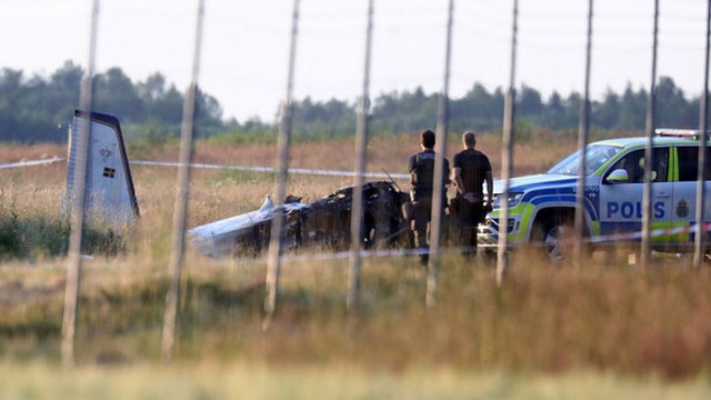 Самолет се разби в района на шведския град Еребро Инцидентът