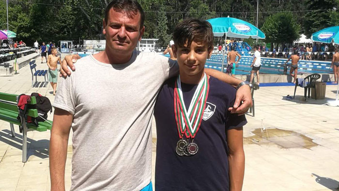 Иван Лозанов с 4 медала за ПСК "Черно море" на държавното по плуване при децата