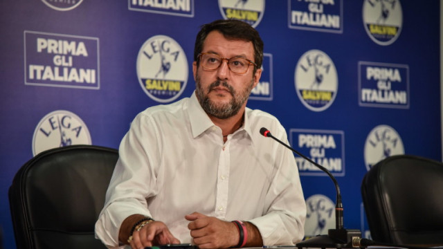 Лидерът на крайнодясната италианска партия Лига Матео Салвини защити местен политик