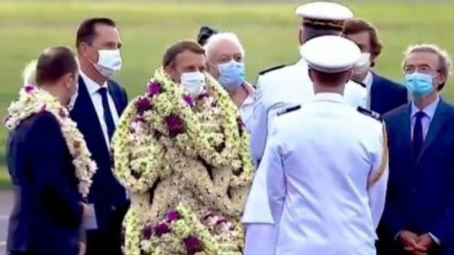 Визита на френския президент Еманюел Макрон във Френска Полинезия продължава