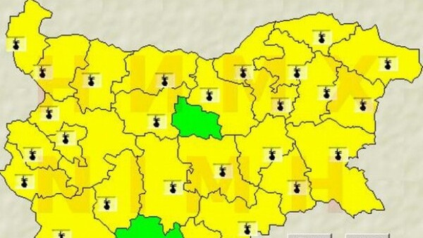 Жълт код за високи температури е в сила за утре в област Варна