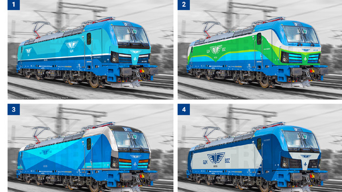 БДЖ представя за публично гласуване 4 концептуални дизайна на новите локомотиви Сименс Smartron