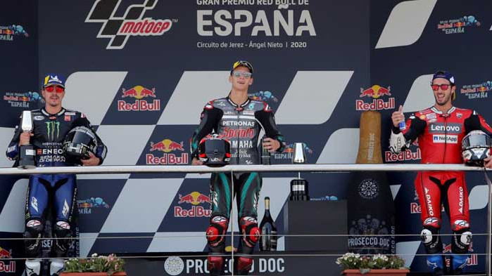 Куартараро спечели дебютен успех в MotoGP в първия старт за сезон 2020