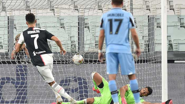 Ювентус надви Лацио с голове на Роналдо