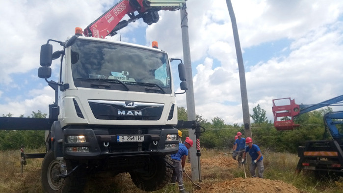 ЕРП Север извърши рехабилитация на въздушната мрежа на село Благоево след нерегламентирана сеч