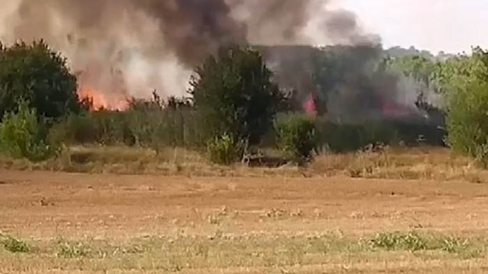 Фас от шофьор на турски ТИР запалил единия пожар в Хасковско